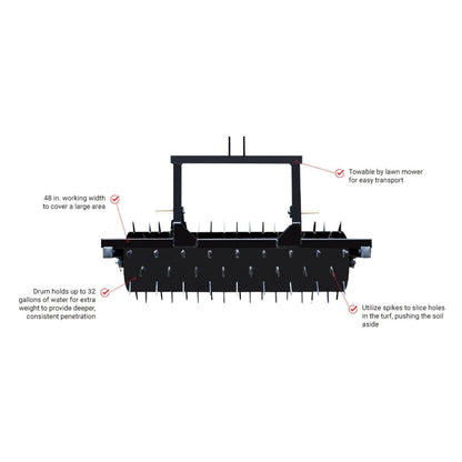 Maxim 48 Inch Spike Aerator 3 Point Hitch For Sale