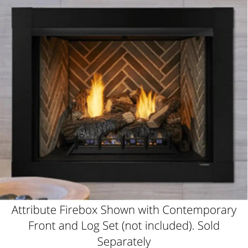 Monessen Gas Fireplace 36" Attribute Universal Circulating Vent-Free Firebox with Radiant Face and Multitonal Reversible Interior Panels MF36AUVF