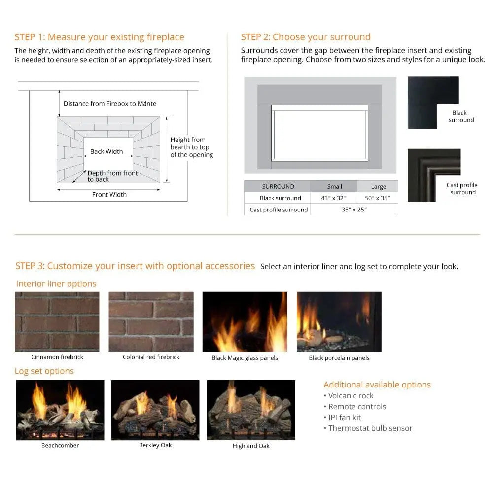 Monessen Gas Fireplaces Solstice Vent-Free Traditional 33" MFV600