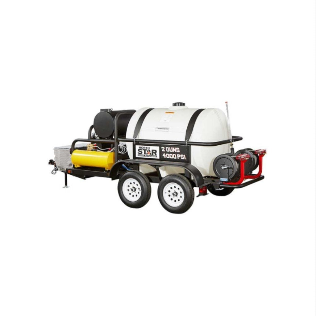 NorthStar Trailer Mounted Hot Water Commercial Pressure Washer 4000 PSI
