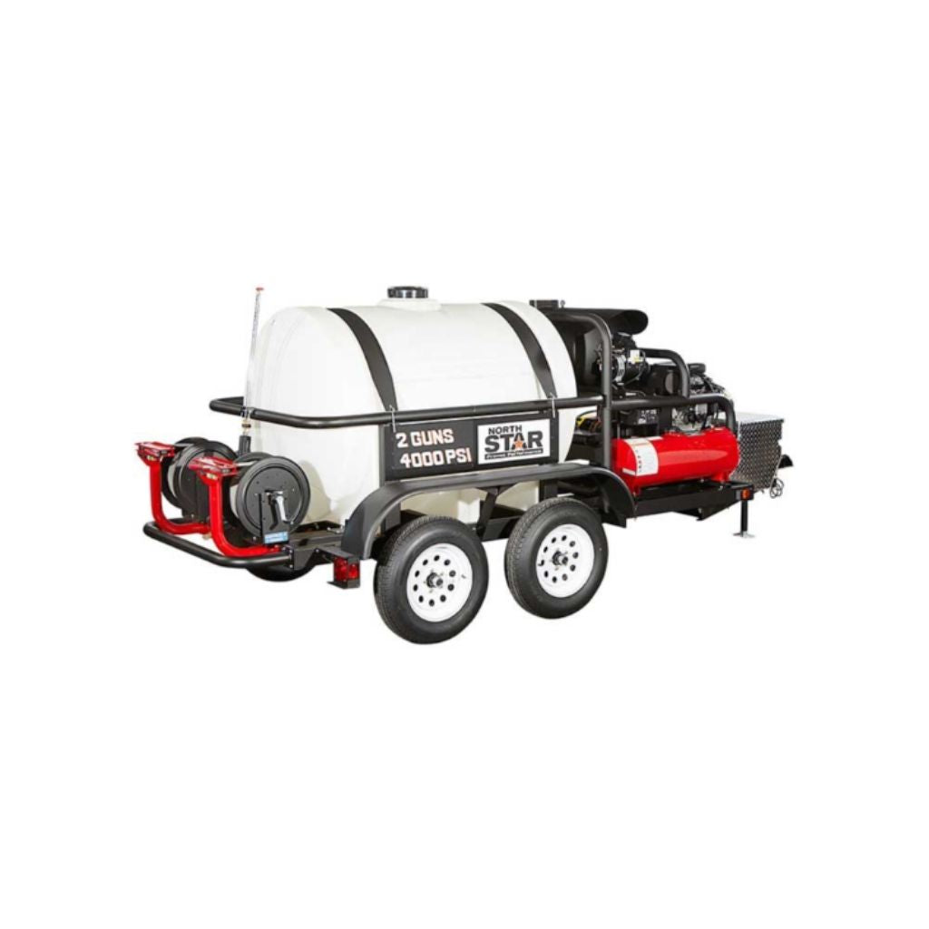 NorthStar Trailer Mounted Hot Water Commercial Pressure Washer 4000 PSI