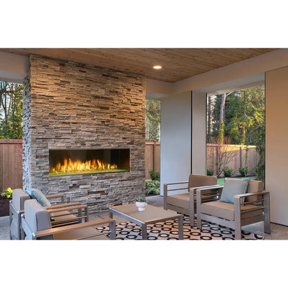 Majestic Outdoor Lanai 60" Linear Gas Fireplace | 65,000 BTU | IntelliFire Touch | ODLANAIG-60