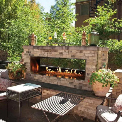 Empire Gas Fireplace Carol Rose 60" Double-Sided Vent-Free Linear ESV60CR