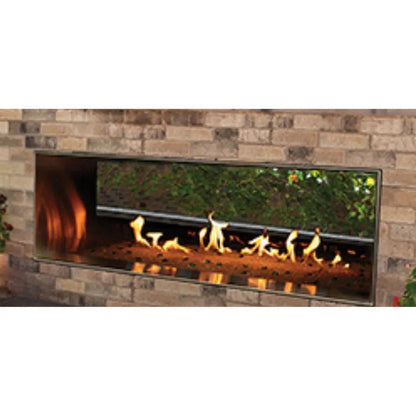 Empire Gas Fireplaces Carol Rose Outdoor Double-Sided Vent-Free Stainless Steel 48" ECO48RSTVS