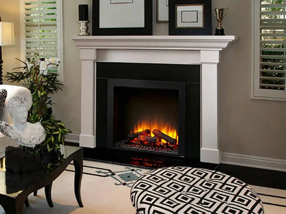 SimpliFire Built-In Electric Fireplace 30-In W/ Trim Kit SF30BIEPK