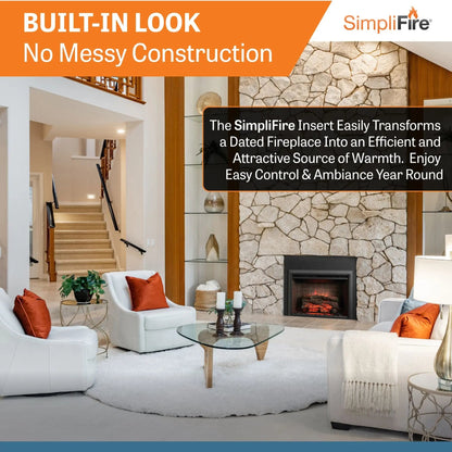 SimpliFire Built-In Electric Fireplace Insert 32" SFI32