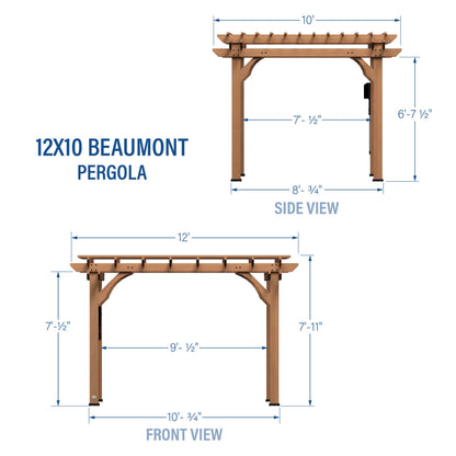 12x10 Beaumont Pergola