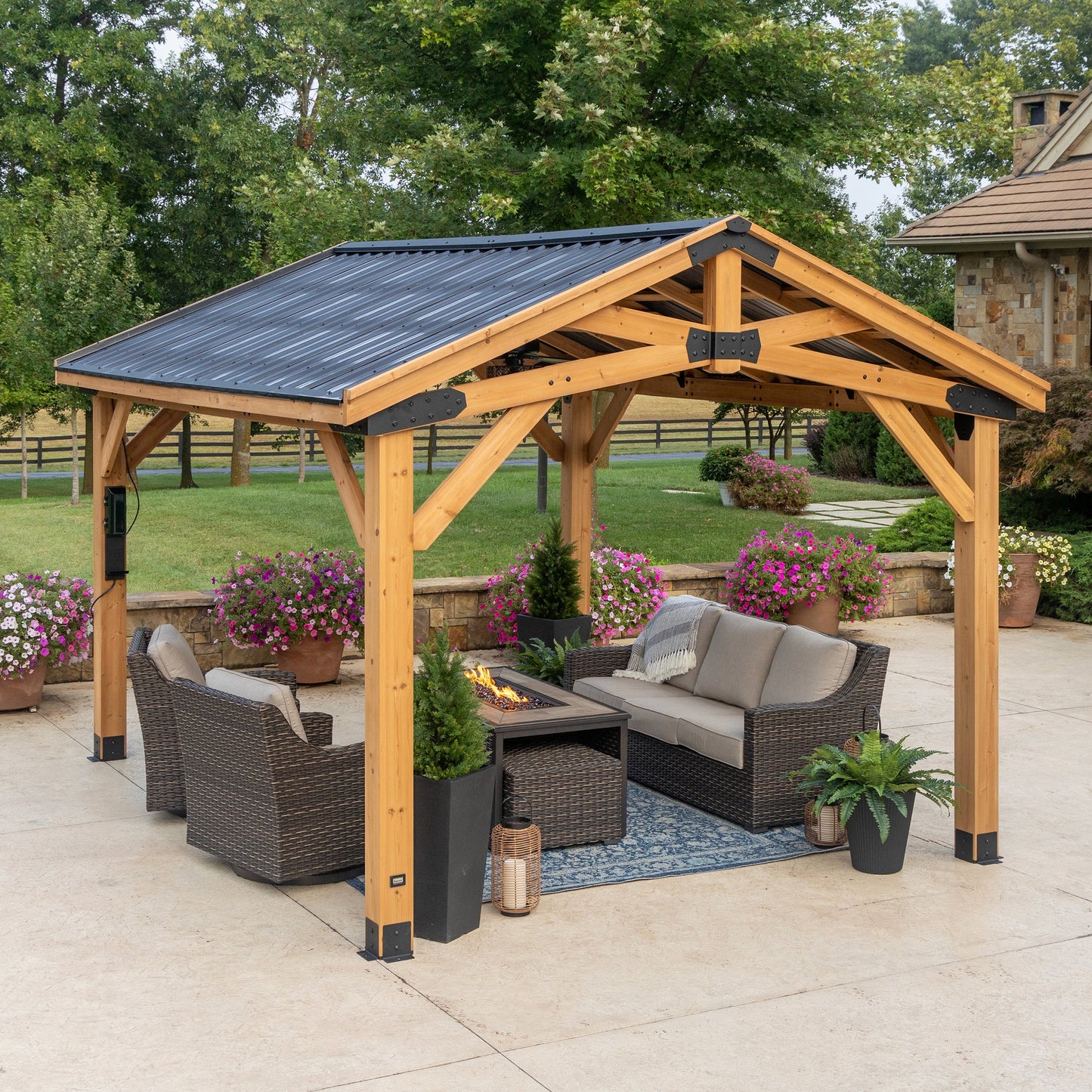 14x12 Peak Roof Gazebo