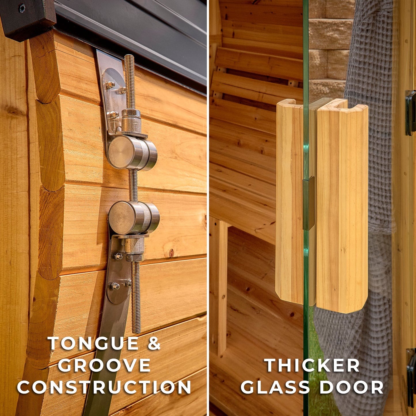Paxton Outdoor Barrel Sauna – 2-4 Person
