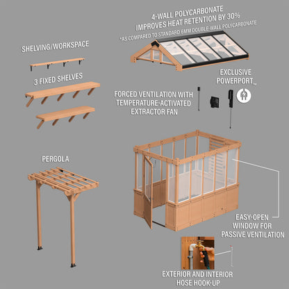 9x6 Bellerose Greenhouse