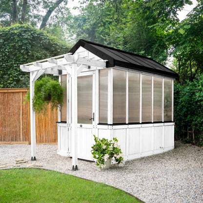 9x6 Bellerose Greenhouse - White