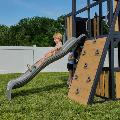 Atlas Steel Swing Set with Tube Slide