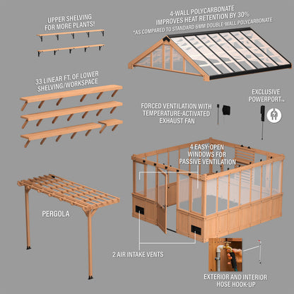 13x11 Bellerose XL Greenhouse
