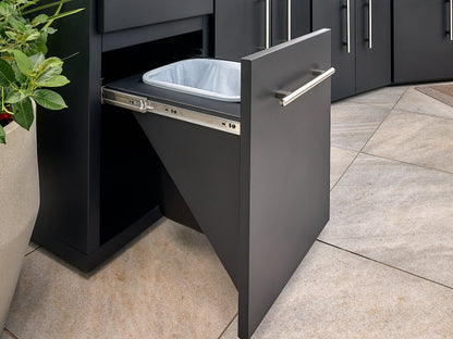 Edgemont Cove | Curved Outdoor Kitchen with Built-In Grill, Griddle & Pizza Oven