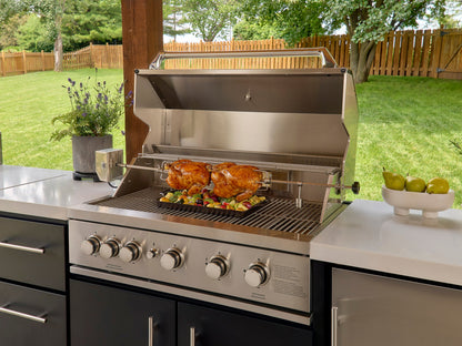 Emory | 12-Foot Outdoor Kitchen Island with Built-In Grill & Griddle