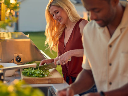 Emory | 12-Foot Outdoor Kitchen Island with Built-In Grill & Griddle