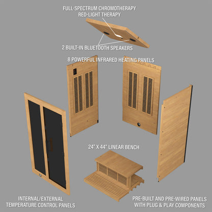 Knox Indoor Infrared Sauna – 2 Person