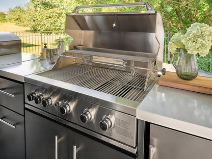 Lancaster | Galley Outdoor Kitchen with Built-In Grill & Griddle