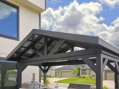 Lancaster | L-Shape Outdoor Kitchen with Built-In Grill & Griddle
