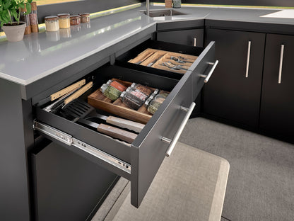 Langston | Covered Walk-In Outdoor Kitchen with Built-In Grill & Griddle