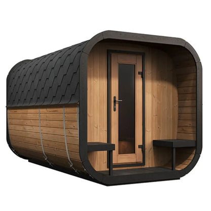SaunaLife Cube-Series Model CL12GCPCP Outdoor Sauna |AQVINA World