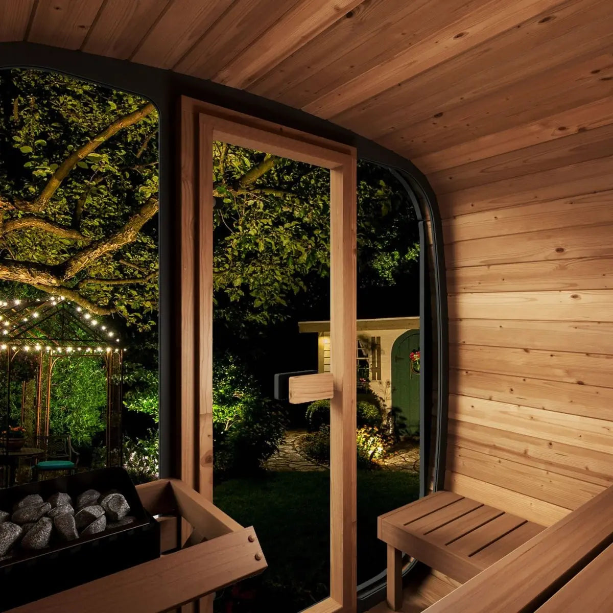 SaunaLife Cube-Series Model CL5G Outdoor Sauna | AQVINA World