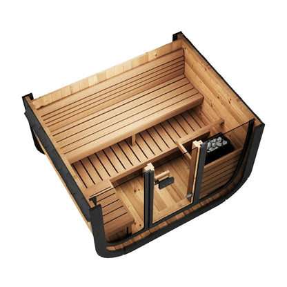SaunaLife Cube-Series Model CL5G Outdoor Sauna | AQVINA World
