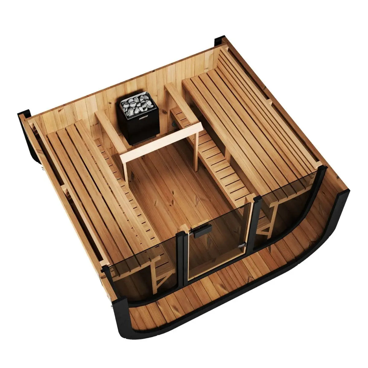 SaunaLife Cube-Series Model CL7G Outdoor Sauna | AQVINA World