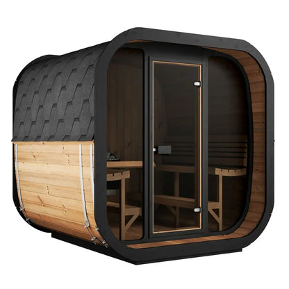SaunaLife Cube-Series Model CL7G Outdoor Sauna | AQVINA World