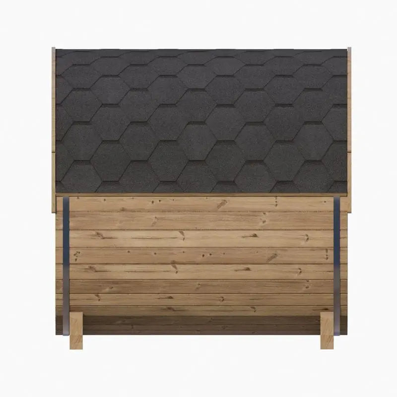 SaunaLife 4-Person Panoramic Outdoor Barrel Sauna Model E7G | AQVINA World