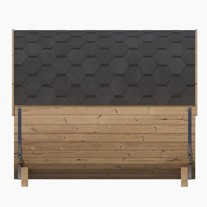 SaunaLife 6-Person Outdoor Barrel Sauna Model E8 | AQVINA World