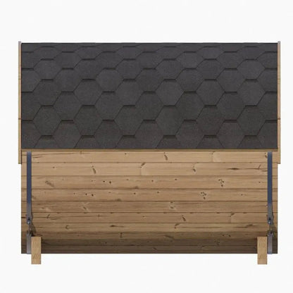 SaunaLife Model E8G 6-Person Outdoor Barrel Sauna | AQVINA World