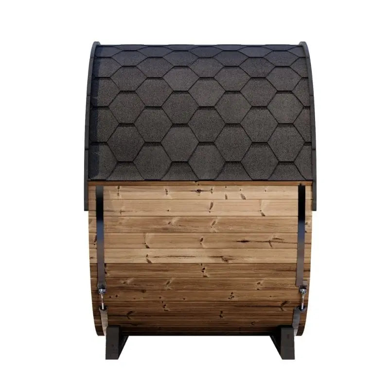 SaunaLife Model EE6G 4-Person Outdoor Barrel Sauna | AQVINA World