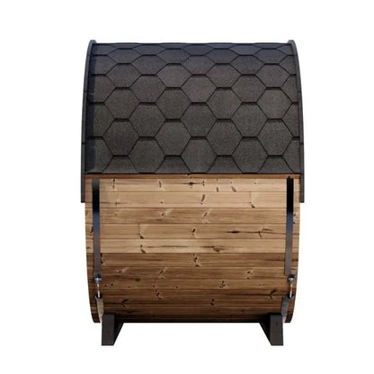 SaunaLife Model EE6G 4-Person Outdoor Barrel Sauna | AQVINA World