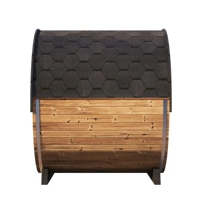 SaunaLife Model EE8G 6-Person Outdoor Barrel Sauna | AQVINA World