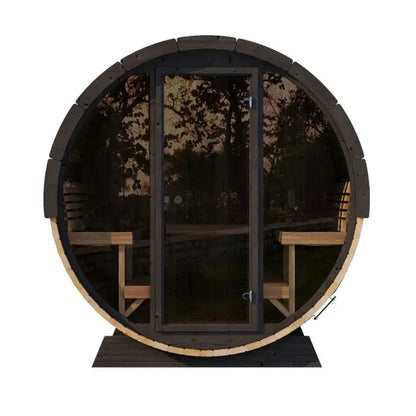SaunaLife Model EE8G 6-Person Outdoor Barrel Sauna | AQVINA World