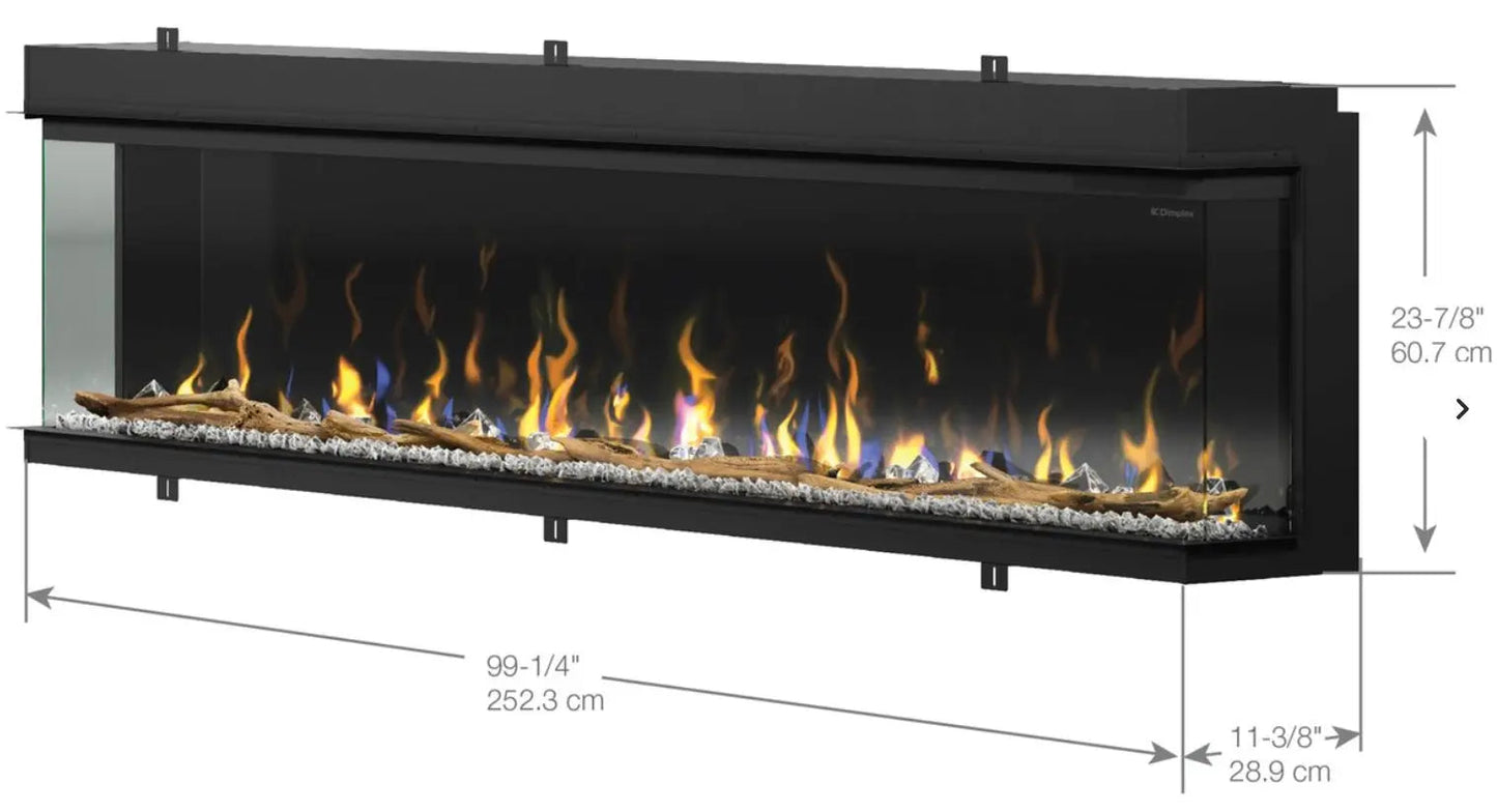 Dimplex 100" IgniteXL Bold Linear Electric Fireplace - 4 Configurations - Built-In