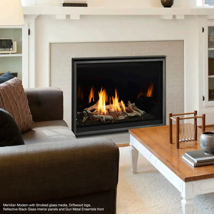 Majestic Meridian Modern 42" Direct Vent Gas Fireplace | 36,000 BTU | IntelliFire Touch | MER42MN