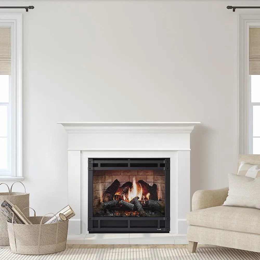 SimpliFire Built-In Electric Fireplace Inception 36-in Halston Decorative Front SF36HF