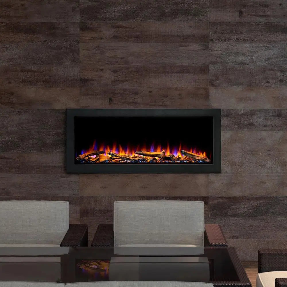SimpliFire Built-In Electric Fireplace 43-in Forum Outdoor