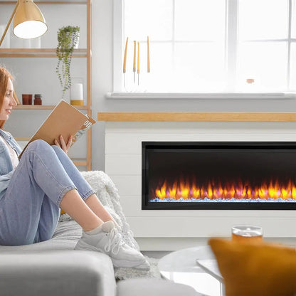 SimpliFire Electric Fireplace Mantel Package Boyd Modern Farmhouse EFMP123