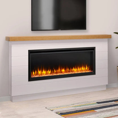 SimpliFire Electric Fireplace Mantel Package Boyd Modern Farmhouse EFMP123