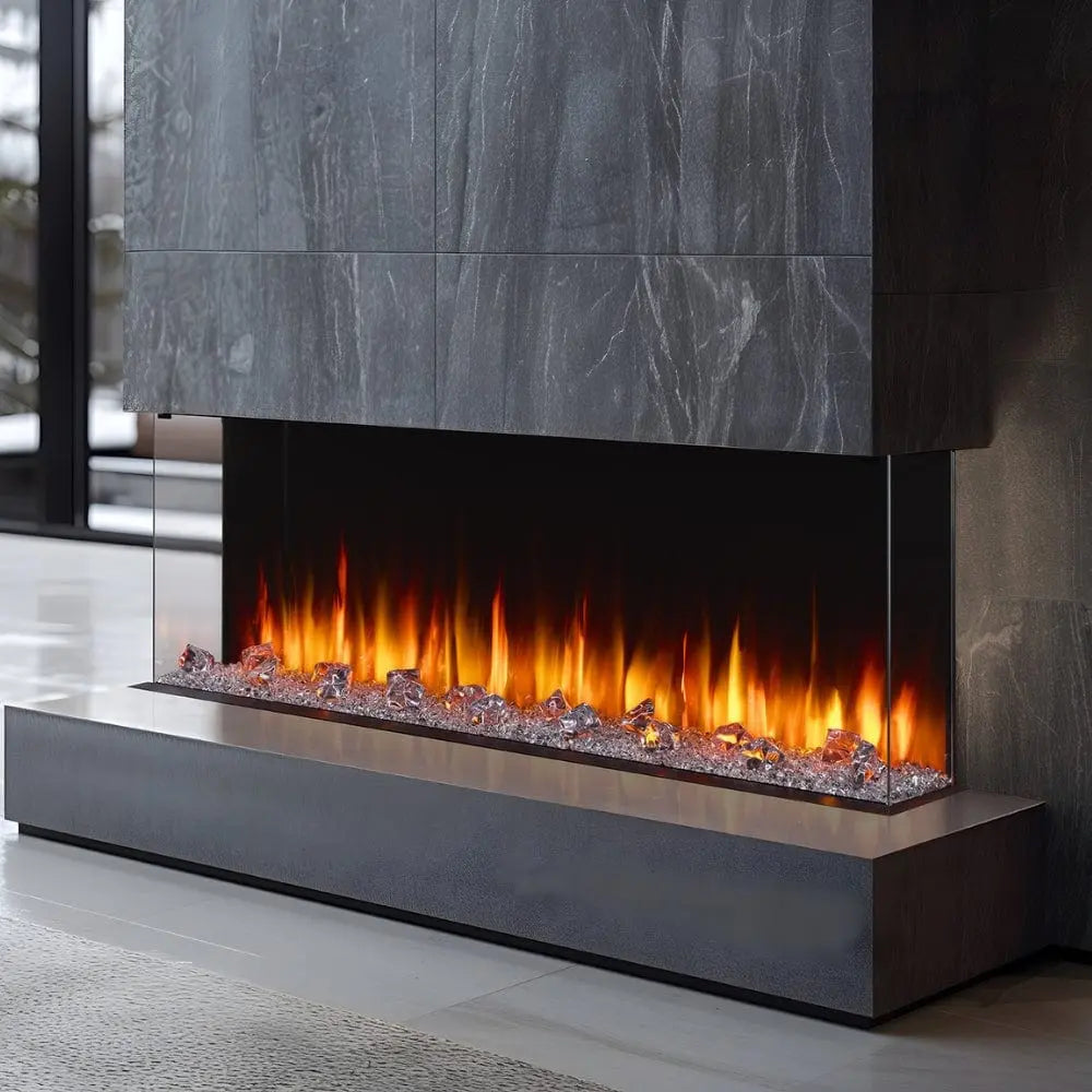 SimpliFire Built-In Electric Fireplace Triton 65-Inch Multi-View SF65MV