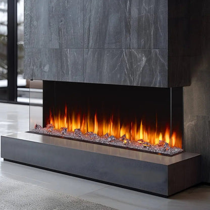 SimpliFire Built-In Electric Fireplace Triton 65-Inch Multi-View SF65MV