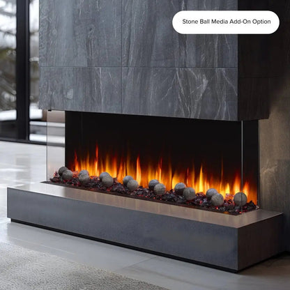 SimpliFire Built-In Electric Fireplace Triton 65-Inch Multi-View SF65MV