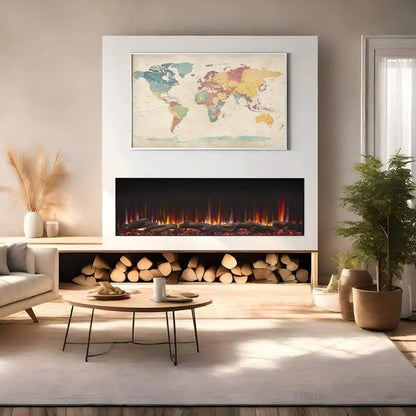 SimpliFire Built-In Electric Fireplace Triton 65-Inch Multi-View SF65MV