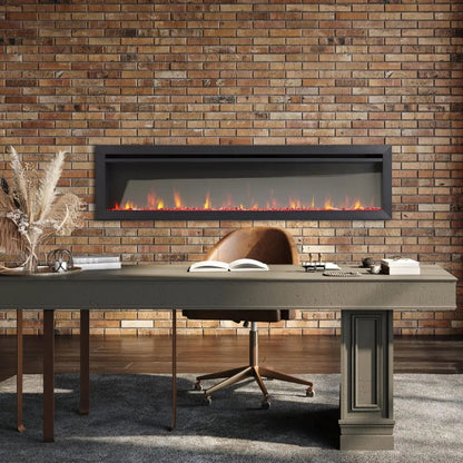 SimpliFire Built-In Electric Fireplace 72-in Allusion Slim LF072