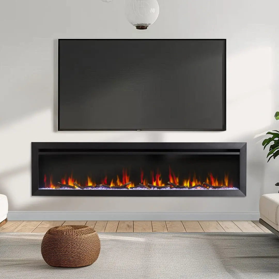 SimpliFire Built-In Electric Fireplace 72-in Allusion Slim LF072