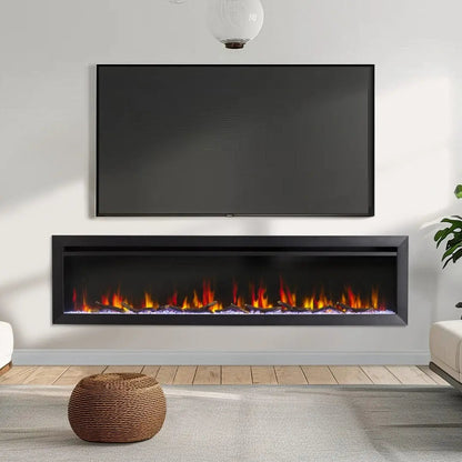 SimpliFire Built-In Electric Fireplace 72-in Allusion Slim LF072