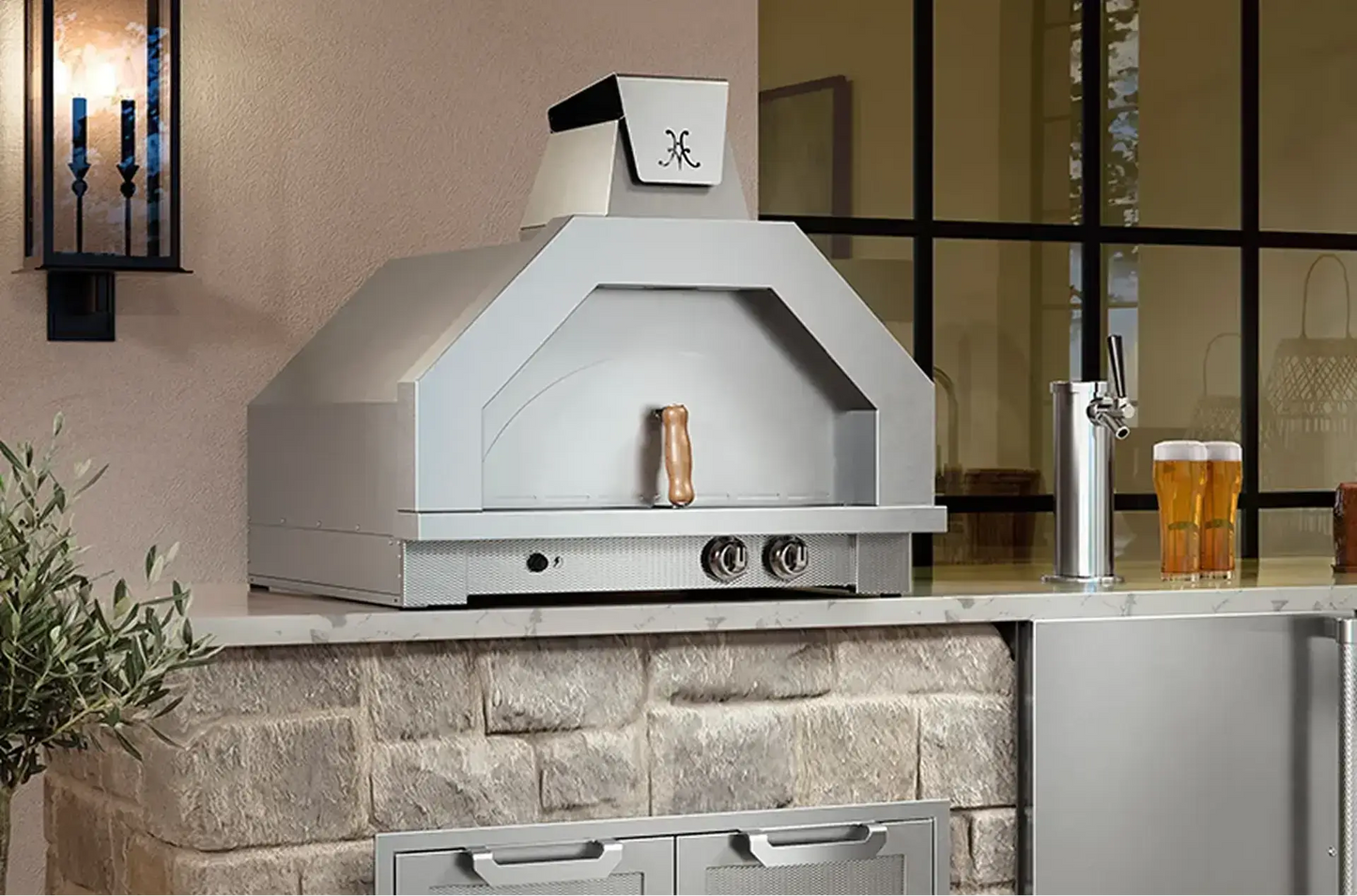 Campania Pizza Oven With Dual Burner - AGPO33
